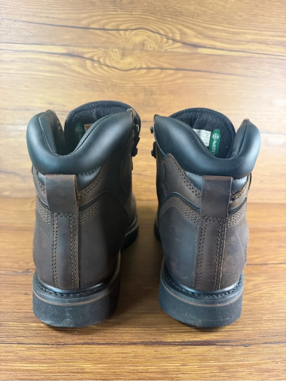 Timberland PRO Pit Boss Steel Toe Work Boots Brown Leather Mens 10.5 Shoes